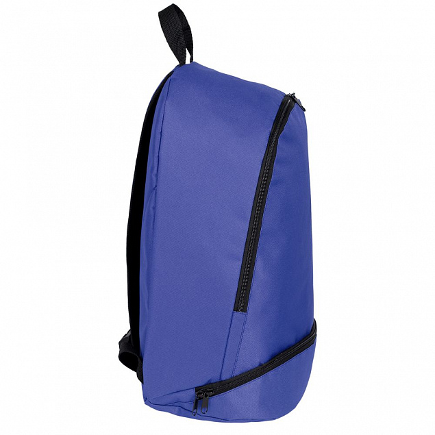 Рюкзак спортивный Unit Athletic, синий с логотипом в Волгограде заказать по выгодной цене в кибермаркете AvroraStore
