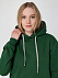 Толстовка с капюшоном Unit Kirenga Heavy, темно-зеленая с логотипом в Волгограде заказать по выгодной цене в кибермаркете AvroraStore