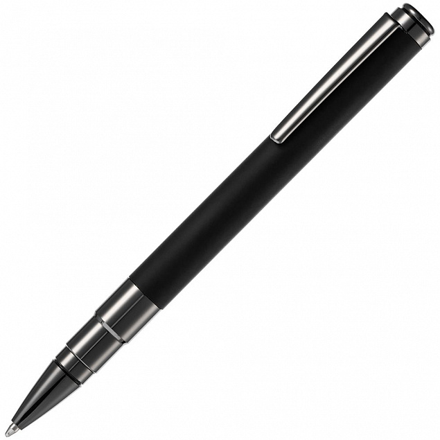 Ручка шариковая Kugel Gunmetal, черная с логотипом в Волгограде заказать по выгодной цене в кибермаркете AvroraStore