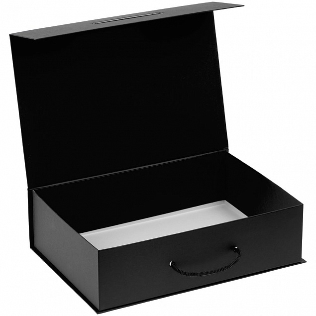 Коробка Case, подарочная, черная с логотипом в Волгограде заказать по выгодной цене в кибермаркете AvroraStore