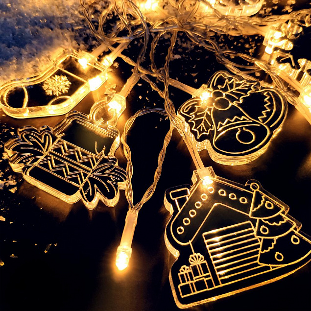 Светодиодная гирлянда «Новогодняя история» с логотипом в Волгограде заказать по выгодной цене в кибермаркете AvroraStore