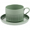 Чайная пара Pastello Moderno, зеленая с логотипом в Волгограде заказать по выгодной цене в кибермаркете AvroraStore