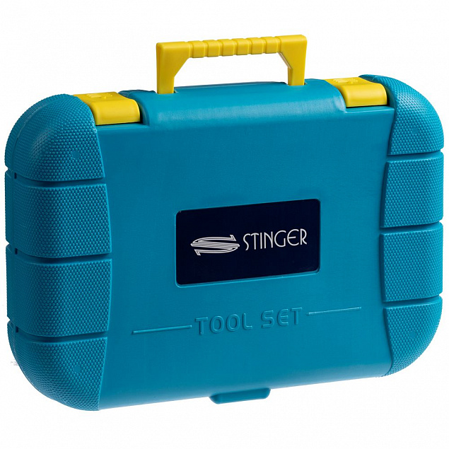 Набор инструментов Stinger 15, синий с логотипом в Волгограде заказать по выгодной цене в кибермаркете AvroraStore