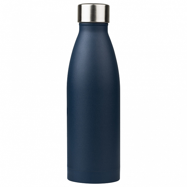 Термобутылка вакуумная герметичная, Fresco, 500 ml, синяя с логотипом в Волгограде заказать по выгодной цене в кибермаркете AvroraStore