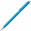 Ручка шариковая Hotel Chrome, ver.2, голубая с логотипом в Волгограде заказать по выгодной цене в кибермаркете AvroraStore