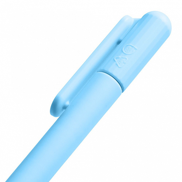 Ручка шариковая Prodir DS6S TMM, голубая с логотипом в Волгограде заказать по выгодной цене в кибермаркете AvroraStore