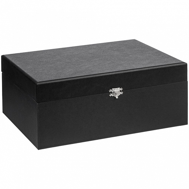 Коробка Charcoal ver.2, черная с логотипом в Волгограде заказать по выгодной цене в кибермаркете AvroraStore