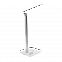 Настольная лампа Geek с беспроводной зарядкой (белый) с логотипом в Волгограде заказать по выгодной цене в кибермаркете AvroraStore