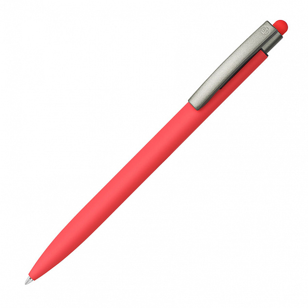 ELLE SOFT, ручка шариковая, красный, металл, синие чернила с логотипом в Волгограде заказать по выгодной цене в кибермаркете AvroraStore