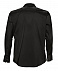 Рубашка мужская с длинным рукавом Brighton, черная с логотипом в Волгограде заказать по выгодной цене в кибермаркете AvroraStore