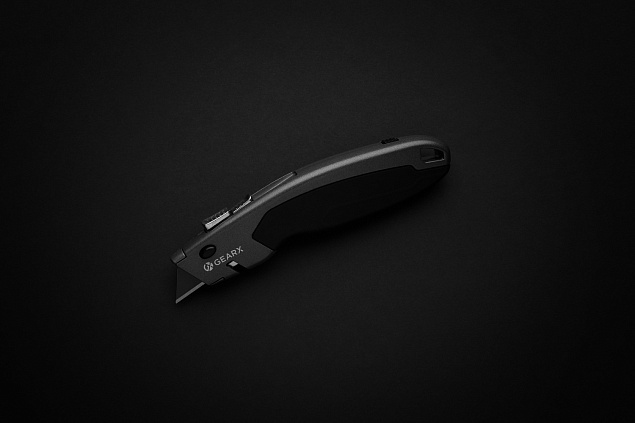 Сверхпрочный строительный нож Gear X с логотипом в Волгограде заказать по выгодной цене в кибермаркете AvroraStore