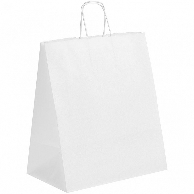 Пакет бумажный Willy, большой, белый с логотипом в Волгограде заказать по выгодной цене в кибермаркете AvroraStore