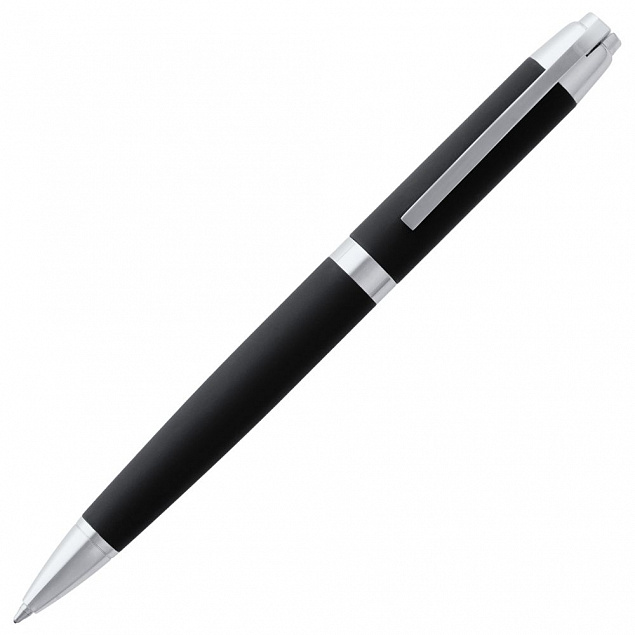 Ручка шариковая Razzo Chrome, черная с логотипом в Волгограде заказать по выгодной цене в кибермаркете AvroraStore