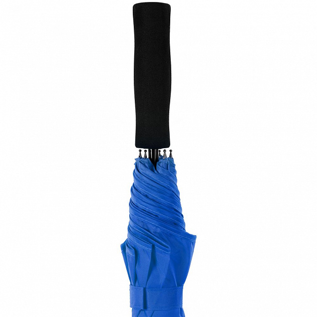 Зонт-трость Color Play, синий с логотипом в Волгограде заказать по выгодной цене в кибермаркете AvroraStore
