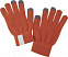 Сенсорные перчатки Scroll, оранжевые с логотипом в Волгограде заказать по выгодной цене в кибермаркете AvroraStore