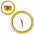 Часы настенные "ПРОМО" разборные ;  белый, D28,5 см; пластик с логотипом в Волгограде заказать по выгодной цене в кибермаркете AvroraStore