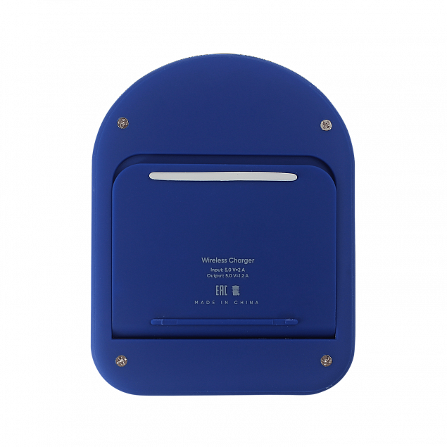 Беспроводное зарядное устройство Flatty ST (Синий) с логотипом в Волгограде заказать по выгодной цене в кибермаркете AvroraStore