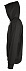 Толстовка мужская на молнии с капюшоном Seven Men 290, черная с логотипом в Волгограде заказать по выгодной цене в кибермаркете AvroraStore