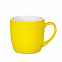 Керамическая кружка Viana, желтая с логотипом в Волгограде заказать по выгодной цене в кибермаркете AvroraStore