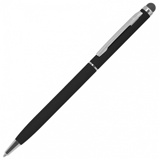 Ручка шариковая со стилусом TOUCHWRITER SOFT, покрытие soft touch с логотипом в Волгограде заказать по выгодной цене в кибермаркете AvroraStore