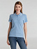Рубашка поло женская Practice women 270, голубая с белым с логотипом в Волгограде заказать по выгодной цене в кибермаркете AvroraStore
