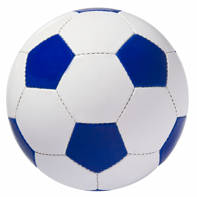 Мяч футбольный Street, бело-синий с логотипом в Волгограде заказать по выгодной цене в кибермаркете AvroraStore