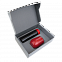 Набор Hot Box Duo CB grey (черный с красным) с логотипом в Волгограде заказать по выгодной цене в кибермаркете AvroraStore