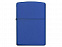 Зажигалка ZIPPO Classic с покрытием Royal Blue Matte с логотипом в Волгограде заказать по выгодной цене в кибермаркете AvroraStore