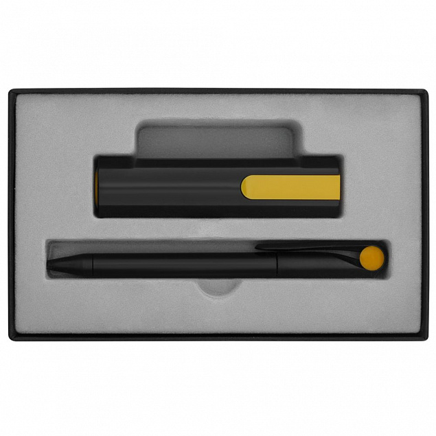 Набор Takeover Black, черно-желтый с логотипом в Волгограде заказать по выгодной цене в кибермаркете AvroraStore