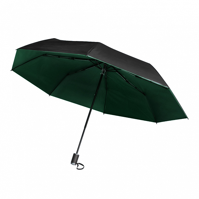 Зонт Glamour - Зеленый FF с логотипом в Волгограде заказать по выгодной цене в кибермаркете AvroraStore