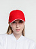 Бейсболка Generic, красная с белым кантом с логотипом в Волгограде заказать по выгодной цене в кибермаркете AvroraStore