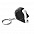 Рулетка- брелок 1 м TRESNA, Черный с логотипом в Волгограде заказать по выгодной цене в кибермаркете AvroraStore
