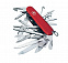 Офицерский нож SWISSCHAMP 91, красный с логотипом в Волгограде заказать по выгодной цене в кибермаркете AvroraStore