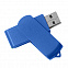 USB flash-карта SWING (8Гб), синий, 6,0х1,8х1,1 см, пластик с логотипом в Волгограде заказать по выгодной цене в кибермаркете AvroraStore