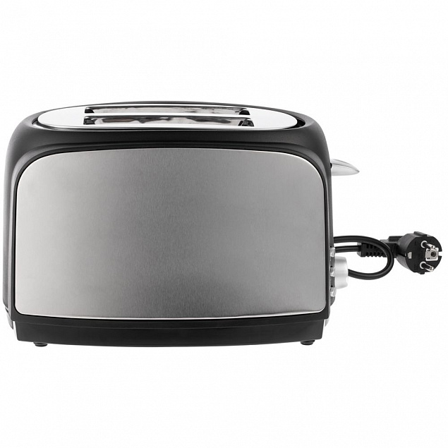 Электрический тостер Postre, серебристо-черный с логотипом в Волгограде заказать по выгодной цене в кибермаркете AvroraStore