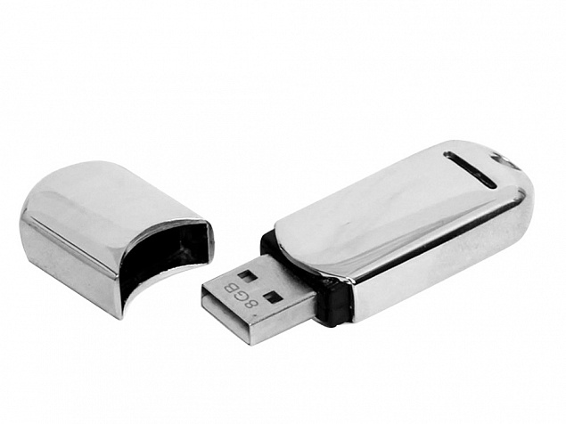 USB-флешка на 32 Гб каплевидной формы с логотипом в Волгограде заказать по выгодной цене в кибермаркете AvroraStore