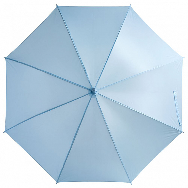 Зонт-трость Unit Promo, голубой с логотипом в Волгограде заказать по выгодной цене в кибермаркете AvroraStore