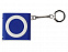 Брелок-рулетка с фонариком. 1 м., синий/белый с логотипом в Волгограде заказать по выгодной цене в кибермаркете AvroraStore