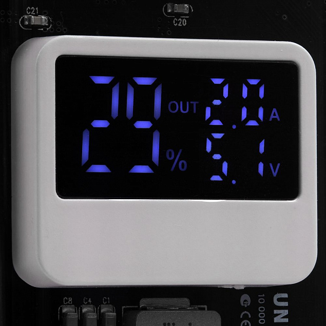 Аккумулятор c быстрой зарядкой Trellis Geek 10000 мАч, белый с логотипом в Волгограде заказать по выгодной цене в кибермаркете AvroraStore