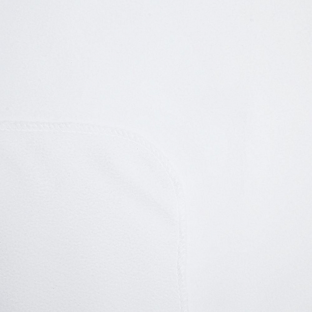 Флисовый плед Warm&Peace XL, белый с логотипом в Волгограде заказать по выгодной цене в кибермаркете AvroraStore