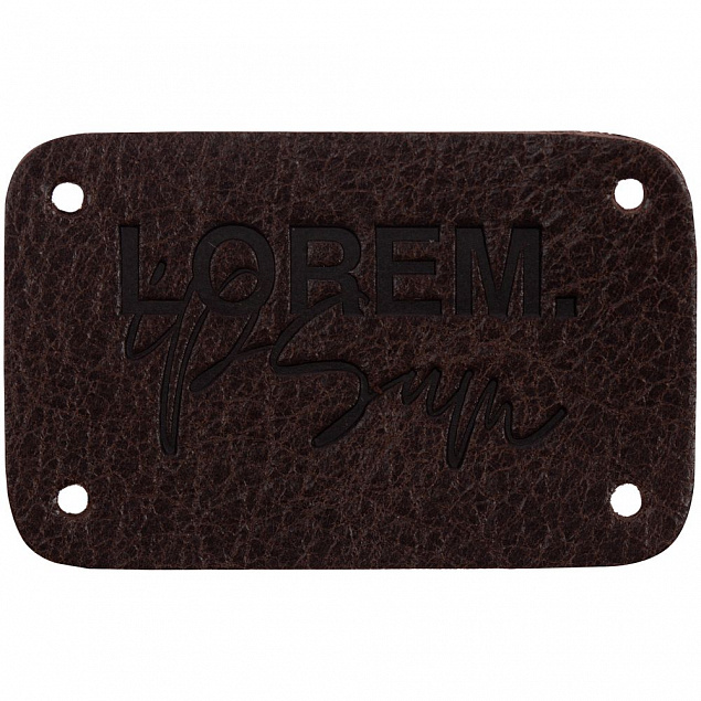 Лейбл кожаный Beta, S, коричневый с логотипом в Волгограде заказать по выгодной цене в кибермаркете AvroraStore