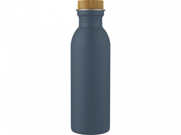 Kalix, спортивная бутылка из нержавеющей стали объемом 650 мл, синий с логотипом в Волгограде заказать по выгодной цене в кибермаркете AvroraStore