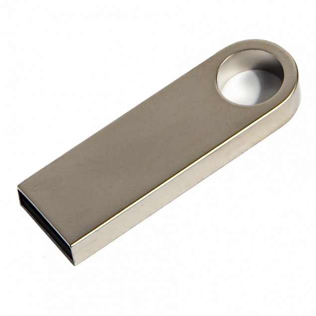 USB flash-карта SMART (8Гб), серебристая, 3,9х1,2х0,4 см, металл с логотипом в Волгограде заказать по выгодной цене в кибермаркете AvroraStore