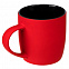 Кружка Surprise Touch Black c покрытием софт-тач, красная с логотипом в Волгограде заказать по выгодной цене в кибермаркете AvroraStore