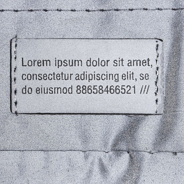 Лейбл светоотражающий Tao, S, серый с логотипом в Волгограде заказать по выгодной цене в кибермаркете AvroraStore