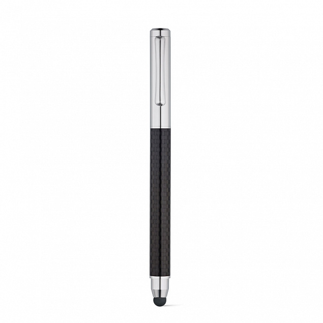 Ручка с покрытием Soft Touch Alicante, черная с логотипом в Волгограде заказать по выгодной цене в кибермаркете AvroraStore