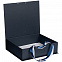 Коробка на лентах Tie Up, синяя с логотипом в Волгограде заказать по выгодной цене в кибермаркете AvroraStore