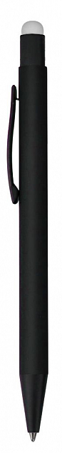 Ручка шариковая Raven (черная с серебристым) с логотипом в Волгограде заказать по выгодной цене в кибермаркете AvroraStore