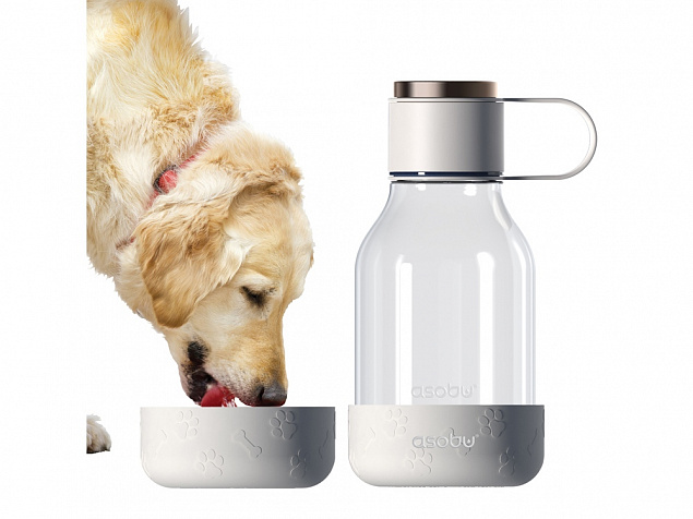 Бутылка для воды DOG BOWL, 1500 мл, белый с логотипом в Волгограде заказать по выгодной цене в кибермаркете AvroraStore
