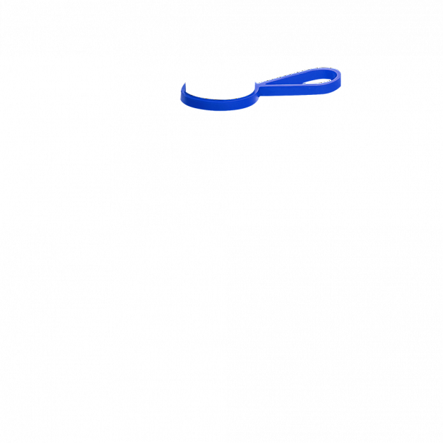 Кольцо-держатель силиконовое для термобутылки Olivia, синий с логотипом в Волгограде заказать по выгодной цене в кибермаркете AvroraStore